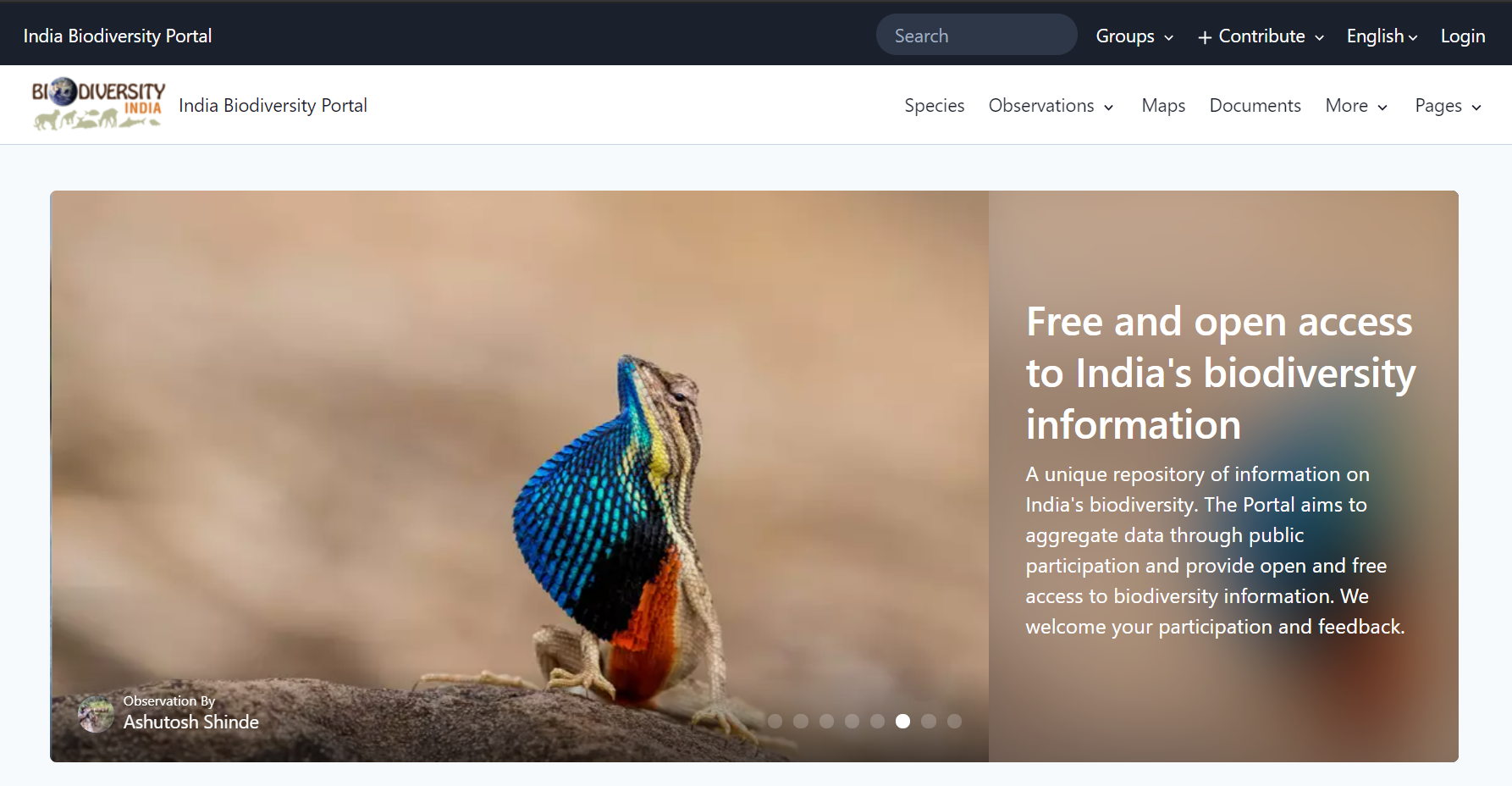 India Biodiversity Portal Citizen Science India